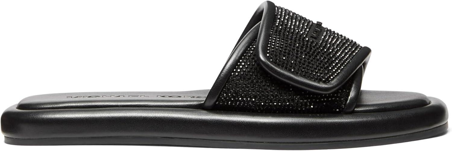 image:imageMichael Kors Womens Suki Flat SlideStuddedBlack