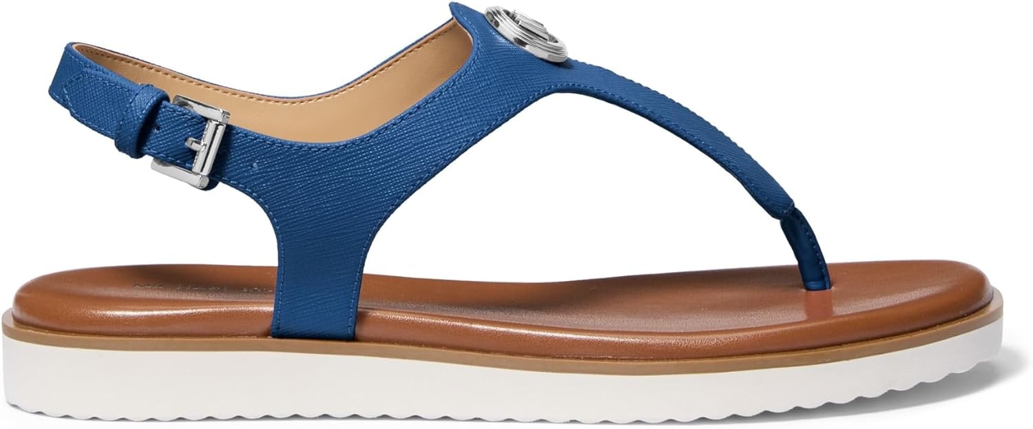 image:imageMichael Kors Womens Val Thong SandalSaffiano LeatherRiver Blue