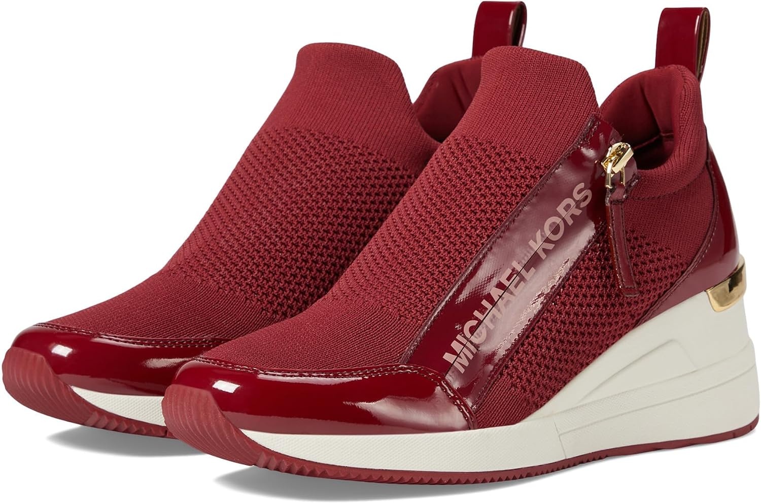 image:imageMichael Kors Womens Willis Wedge TrainerDeep Red