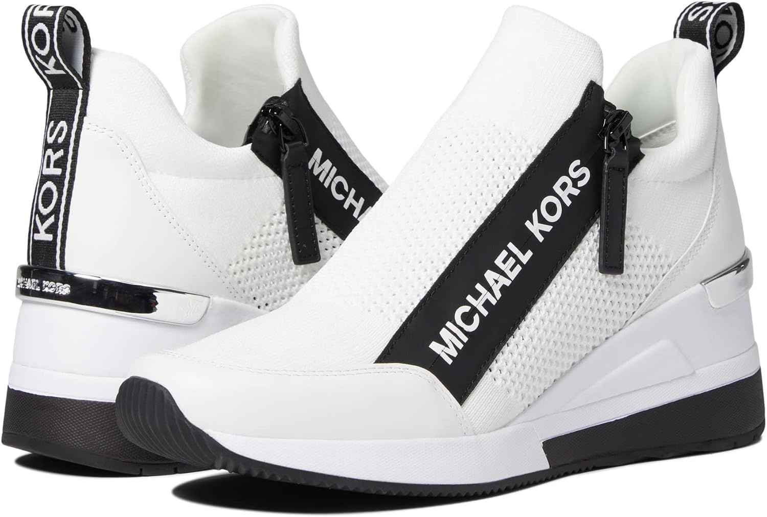 image:imageMichael Kors Womens Willis Wedge TrainerOptical White