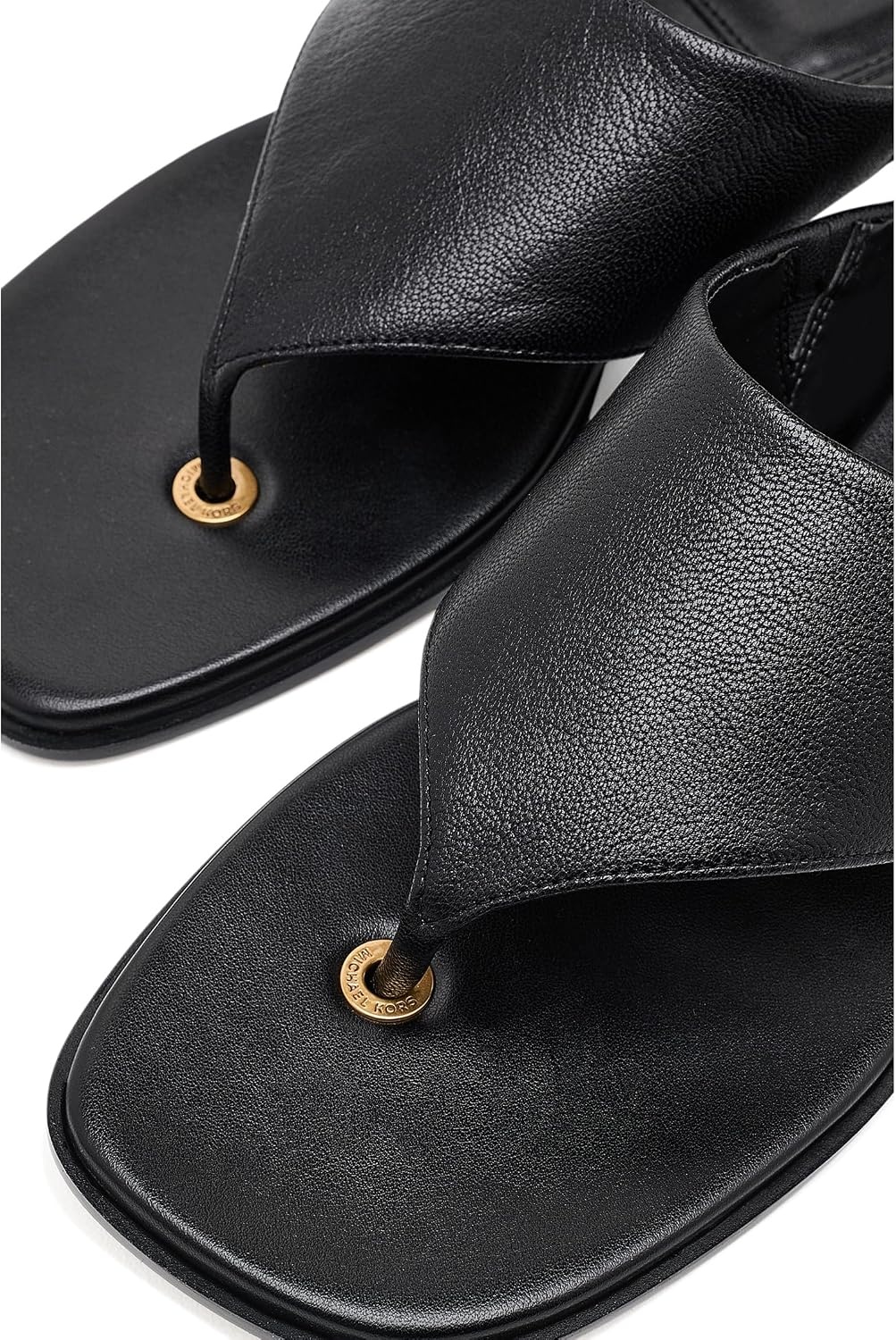 image:imageMichael Kors womens Alster Thong SandalLeatherBlack