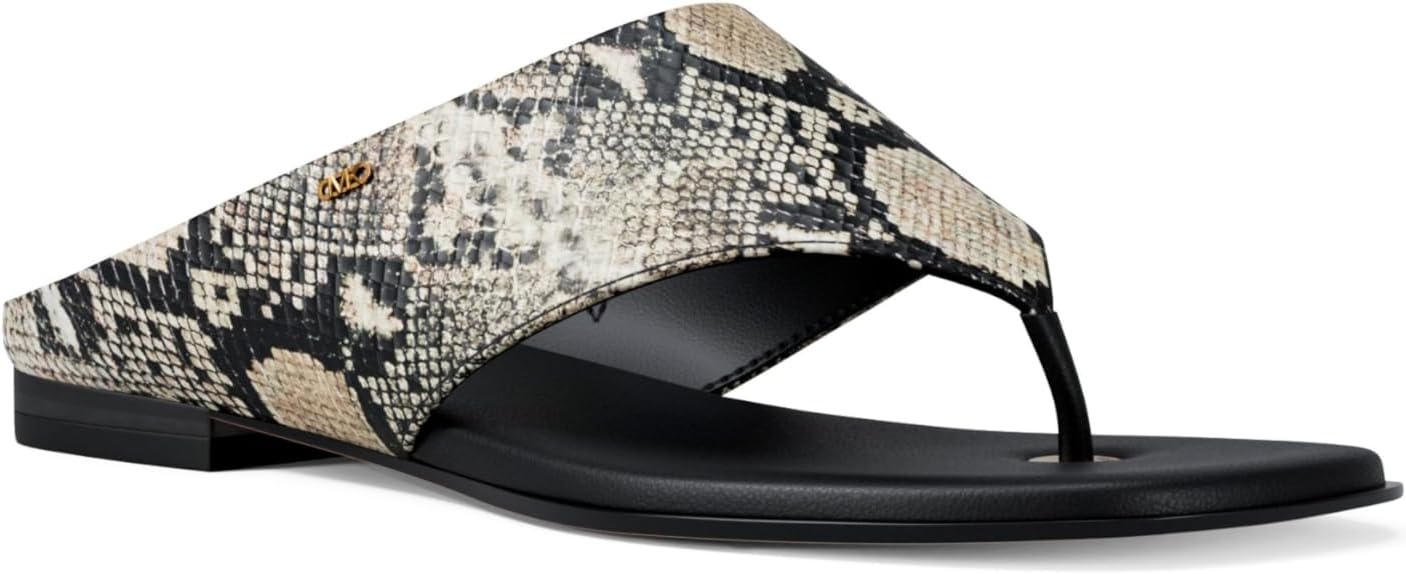 image:imageMichael Kors womens Alster Thong SandalLeatherNatural