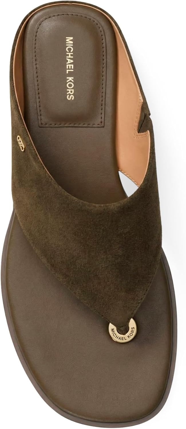 image:imageMichael Kors womens Alster Thong SandalSuede LeatherLoden