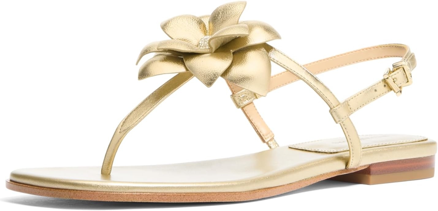 image:imageMichael Kors womens Jacie Thong SandalPale Gold