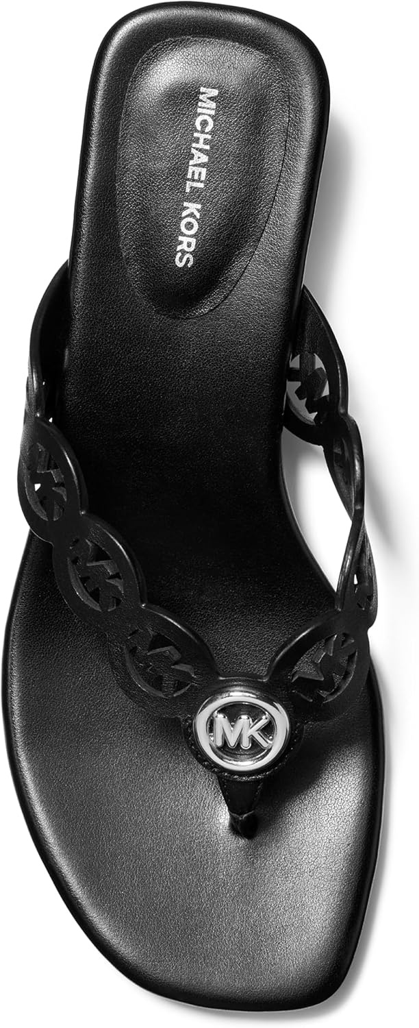 image:imageMichael Kors womens Michael Kors Womens Janie Mid ThongLeatherBlack