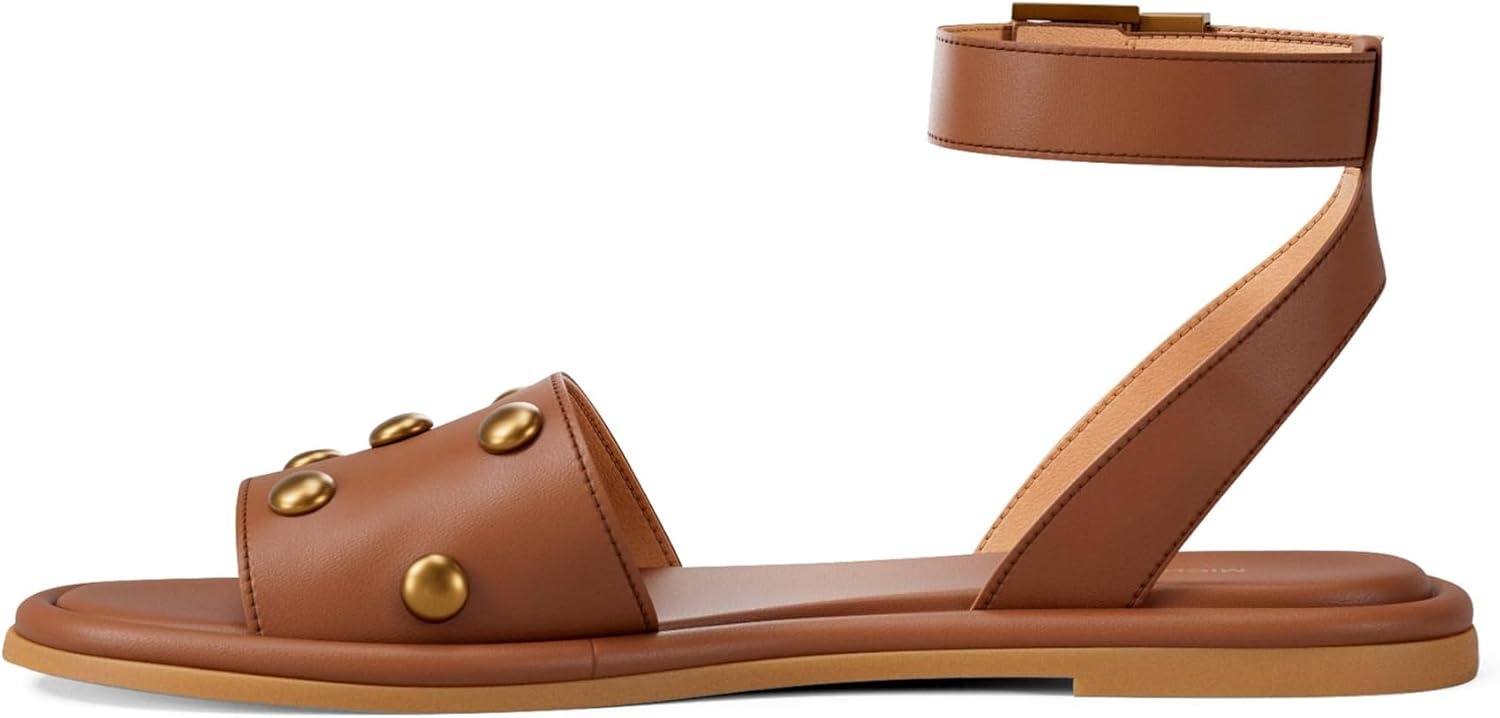 image:imageMichael Kors womens Rosetta Flat SandalLeatherLuggage