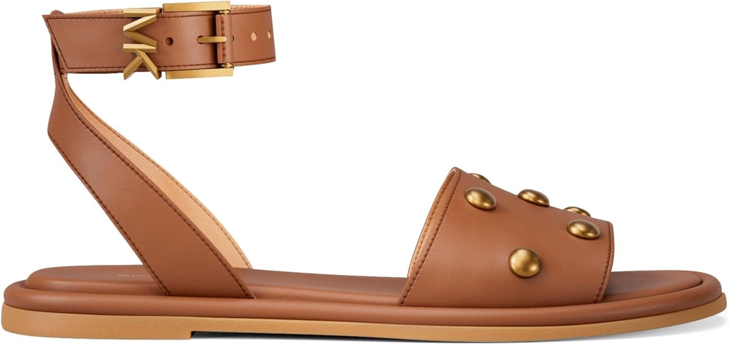 image:imageMichael Kors womens Rosetta Flat SandalLeatherLuggage