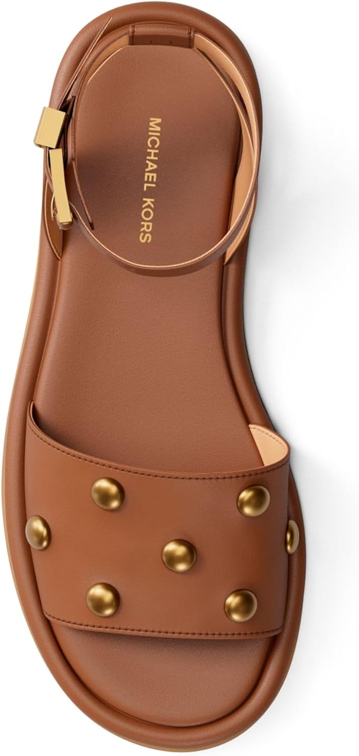 image:imageMichael Kors womens Rosetta Flat SandalLeatherLuggage