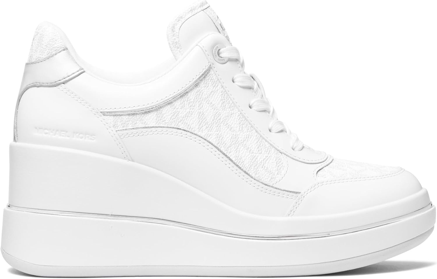 image:imageMichael Michael Kors Emmy Wedge TrainerBright White