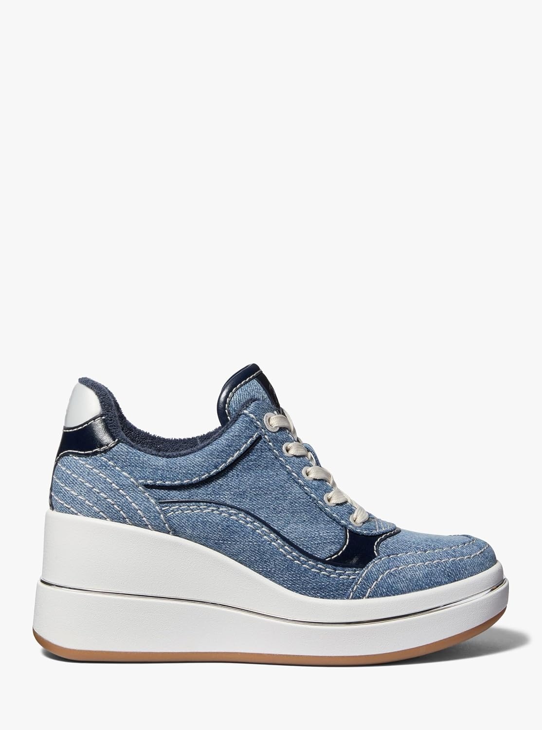 image:imageMichael Michael Kors Emmy Wedge TrainerDenimNew Horizon Wash