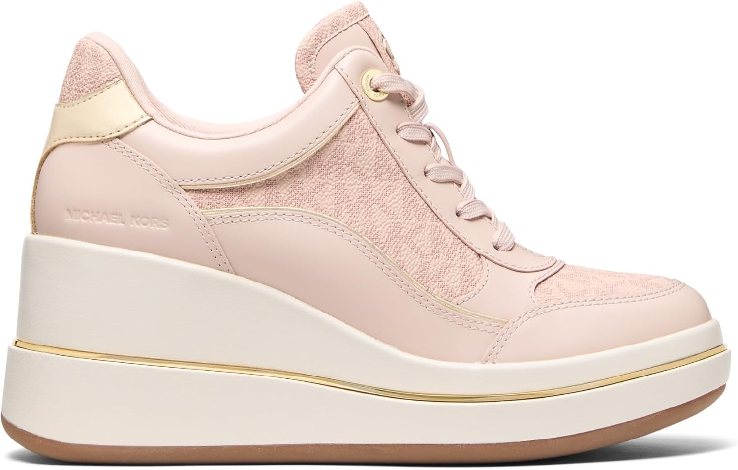 image:imageMichael Michael Kors Emmy Wedge TrainerSoft Pink