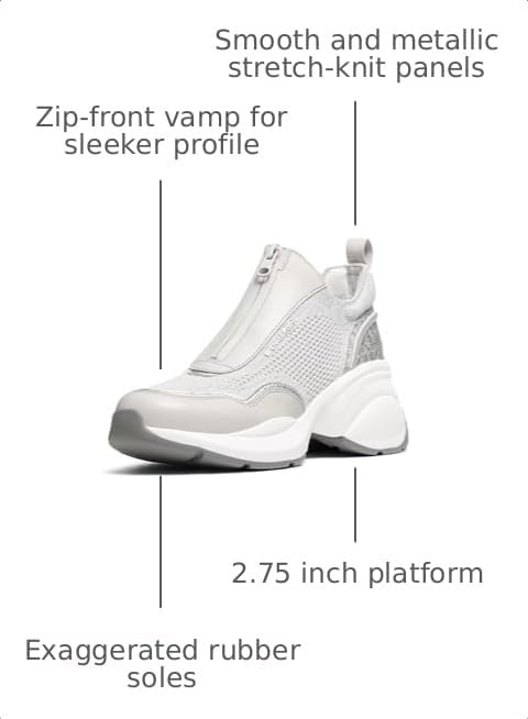image:imageMichael Michael Kors Zuma SlipOn TrainerSilver