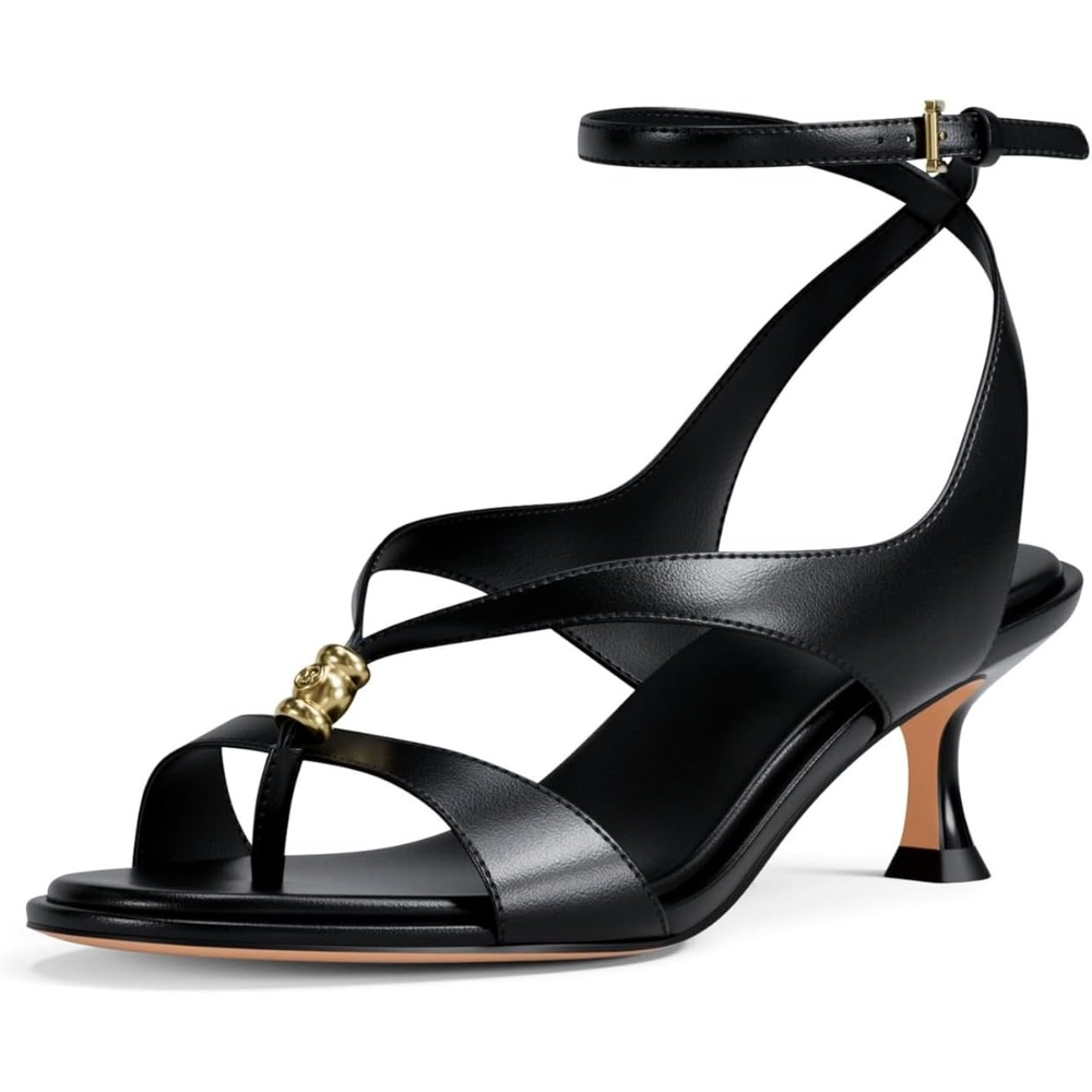 image:imageMICHAEL Michael Kors Cherie Mid SandalsLeatherBlack