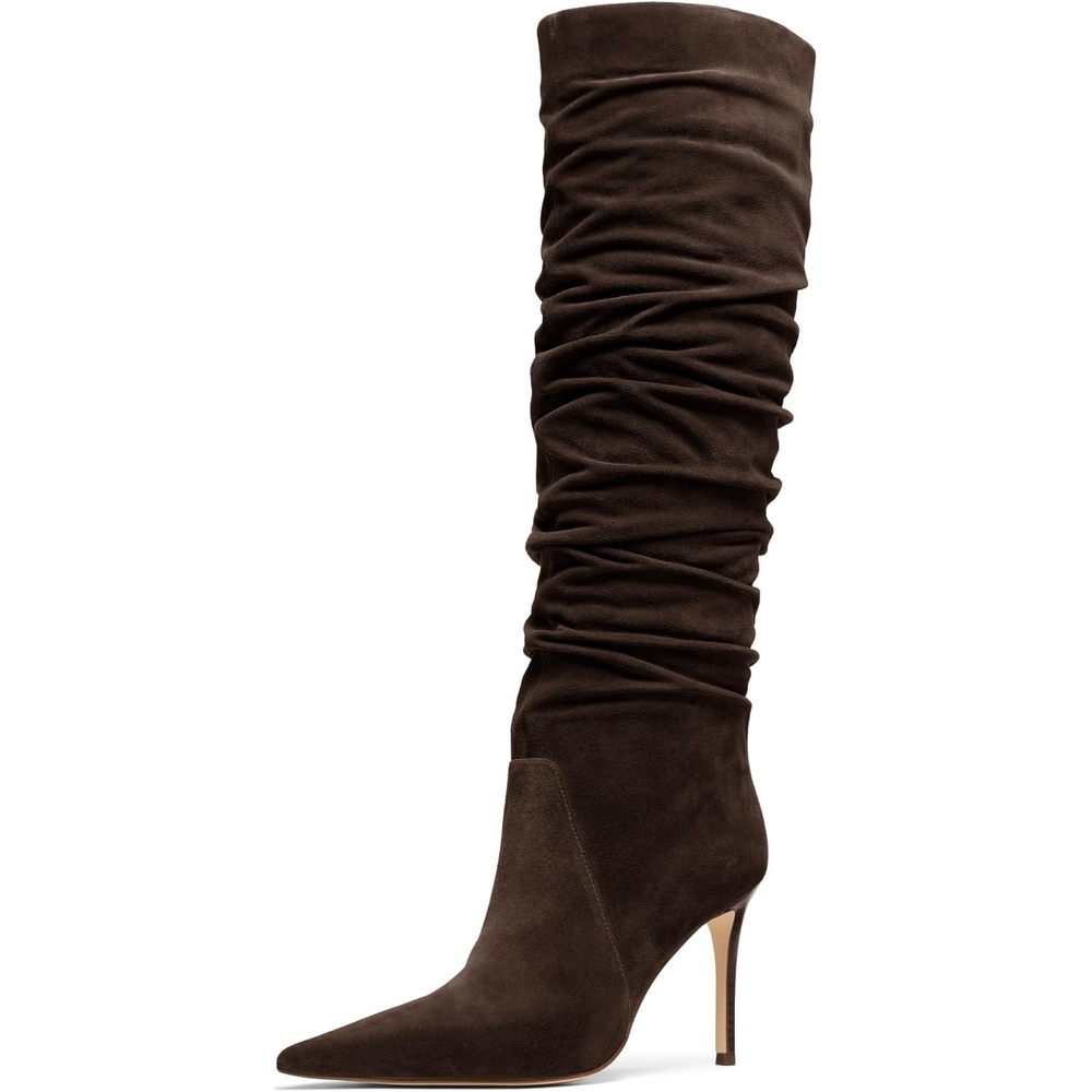 image:imageMICHAEL Michael Kors Dawn Heeled BootsChocolate