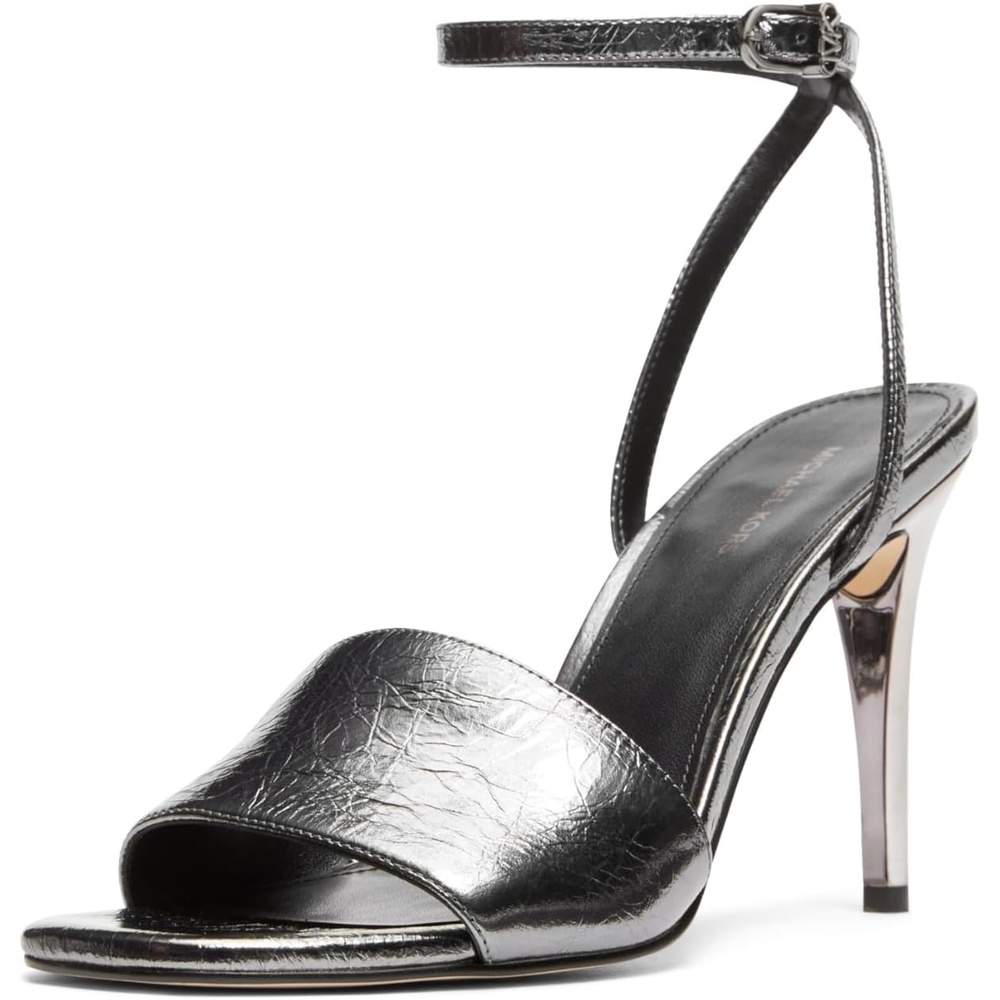 image:imageMICHAEL Michael Kors Elyse Heeled SandalsGunmetal
