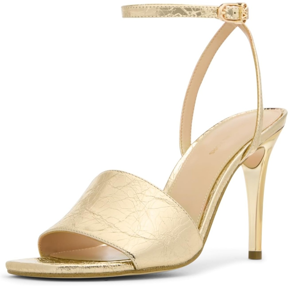 image:imageMICHAEL Michael Kors Elyse Heeled SandalsPale Gold