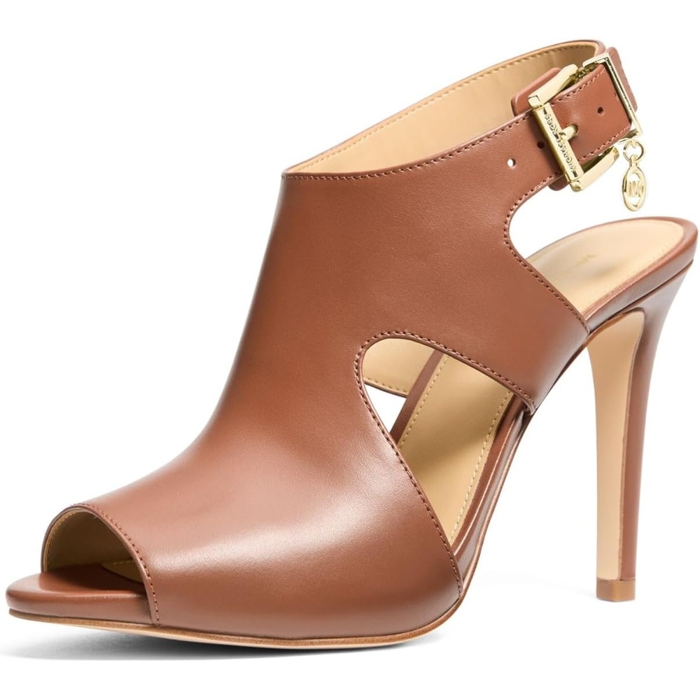 image:imageMICHAEL Michael Kors Harper Heeled SandalsLeatherLuggage