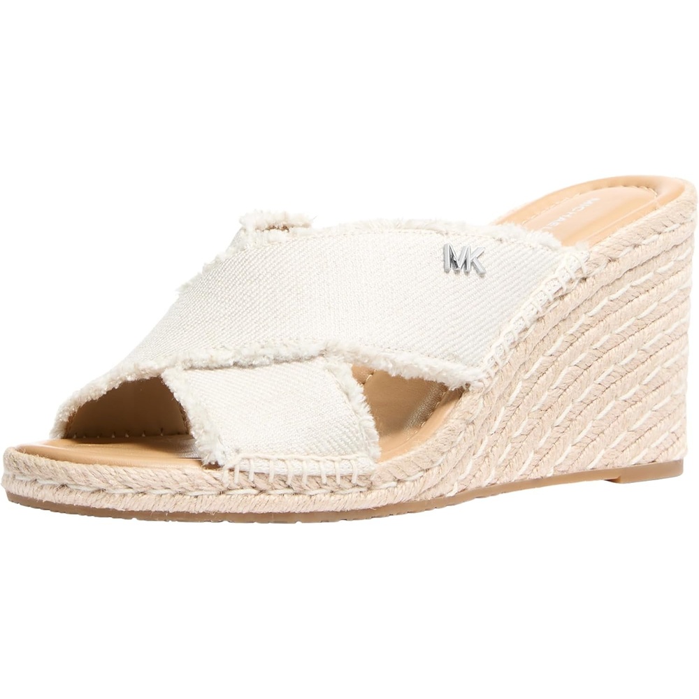 image:imageMICHAEL Michael Kors Kenzie WedgeLinenPale Hemp