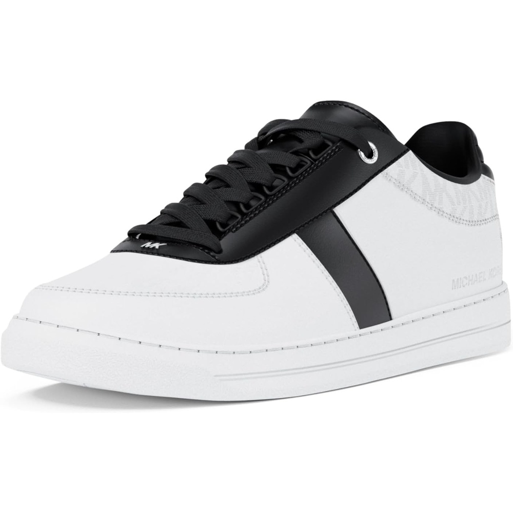 image:imageMichael Kors Mens Brady Lace Up SneakerBlackWhite Signature