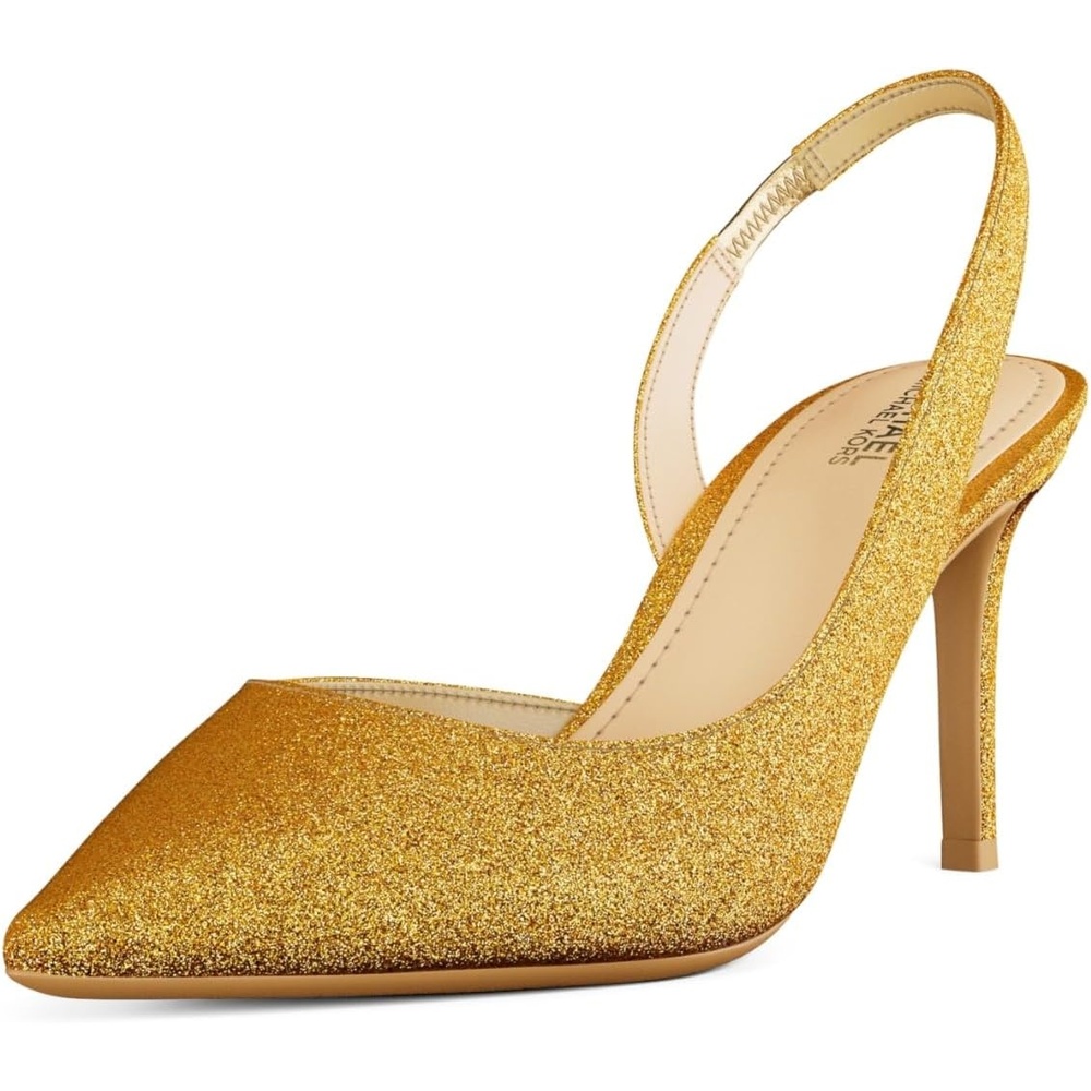 image:imageMichael Kors Womens Alina Flex Sling Pump ShoesLeatherBronze