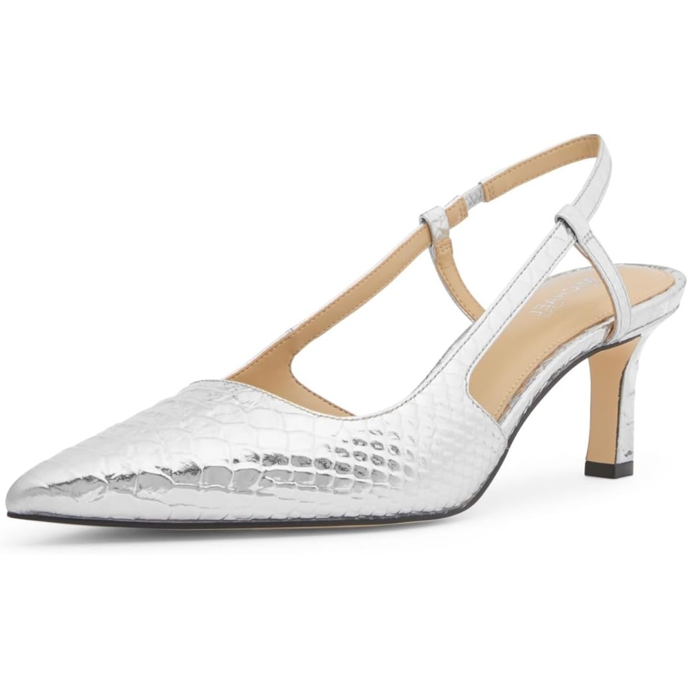 image:imageMichael Kors Womens Alora Mid Sling PumpSilver