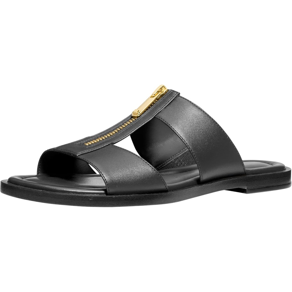 image:imageMichael Kors Womens Berkley Flat SandalLeatherBlack