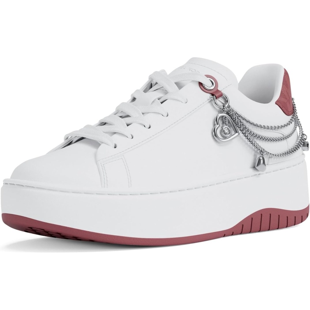 image:imageMichael Kors Womens Dottie Lace Up SneakerHeart ChainRosewood