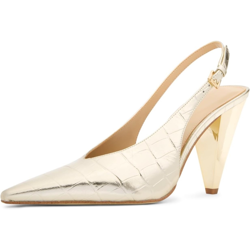 image:imageMichael Kors Womens Electra Sling PumpPale Gold