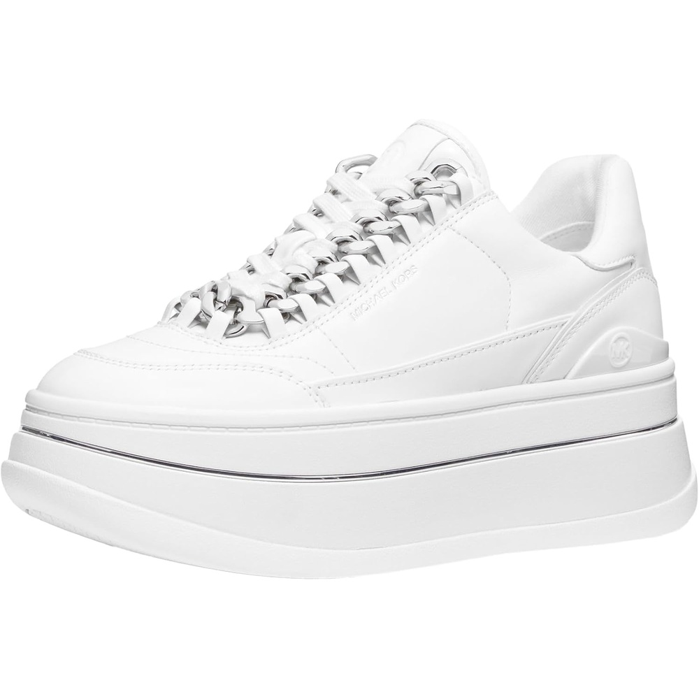 image:imageMichael Kors Womens Hayes Chain Lace Up SneakerWhite