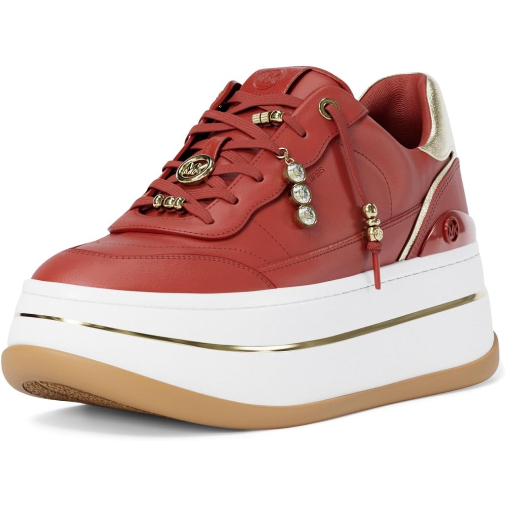 image:imageMichael Kors Womens Hayes Lace Up SneakersCrimson