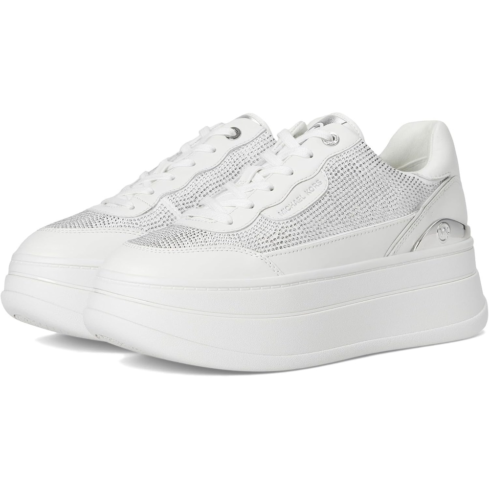 image:imageMichael Kors Womens Hayes Lace Up SneakersOptic White1