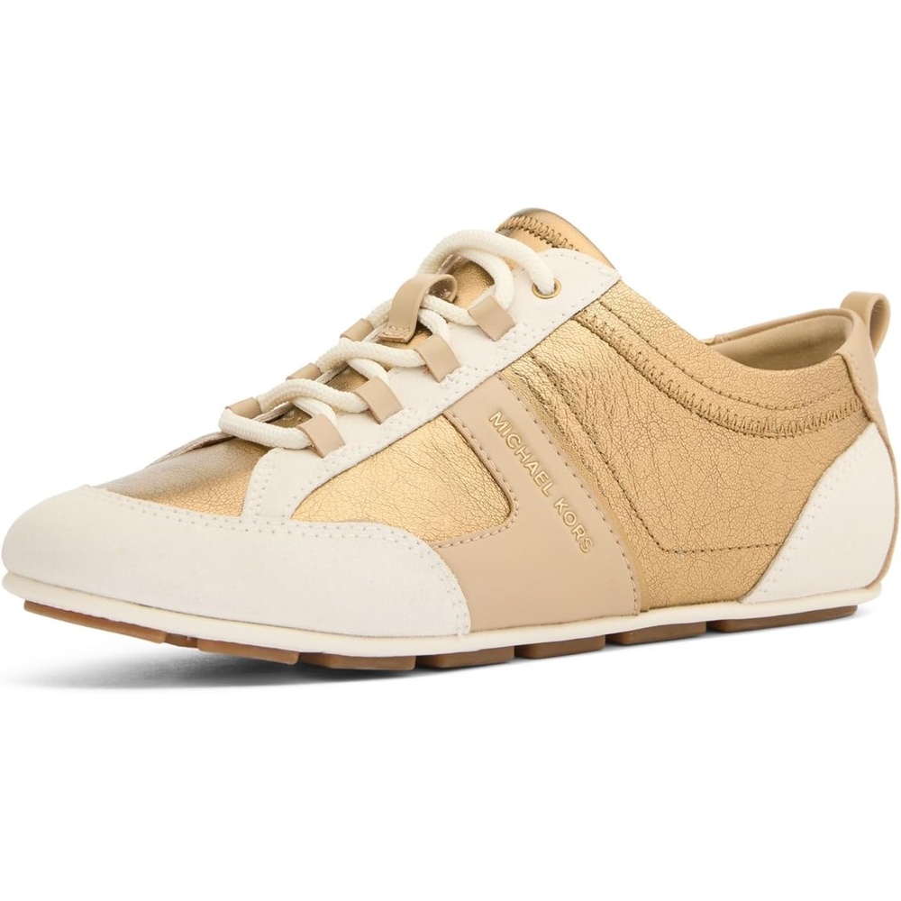 image:imageMichael Kors Womens Keely TrainerSuede LeatherAntique Gold