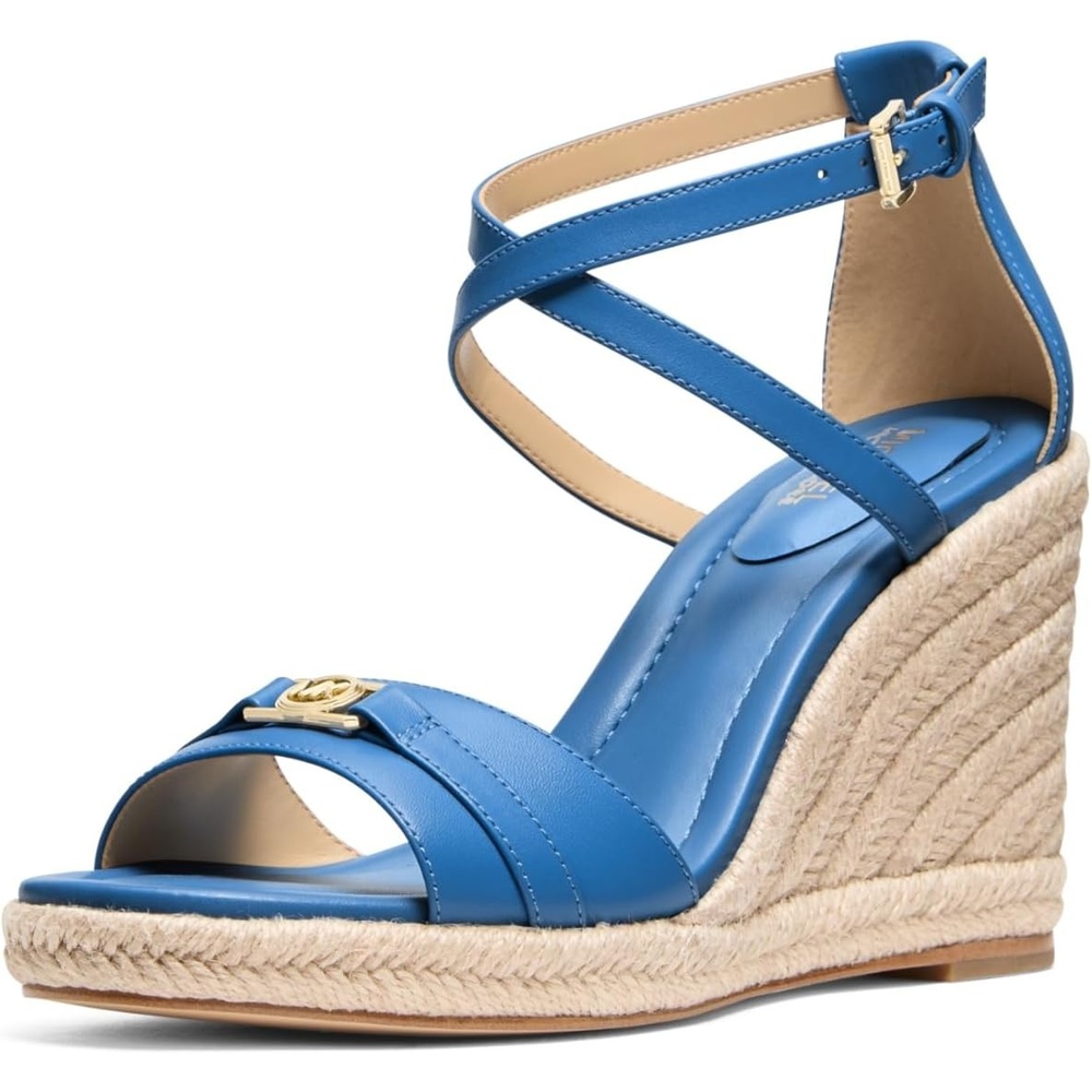 image:imageMichael Kors Womens Mandy Wedge SandalsFrench Blue