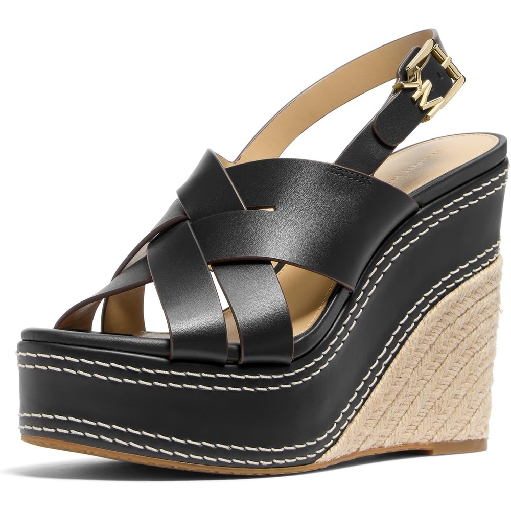 image:imageMichael Kors Womens Nora Wedge SandalsBlack