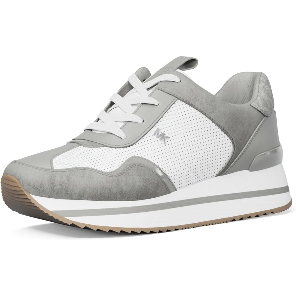 image:imageMichael Kors Womens Raina TrainerColor Block WSignatureQuarry Grey