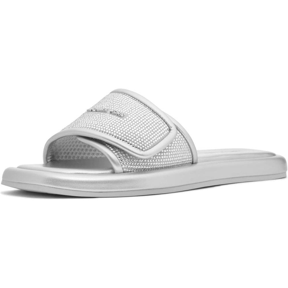 image:imageMichael Kors Womens Suki Flat SlideStuddedSilver