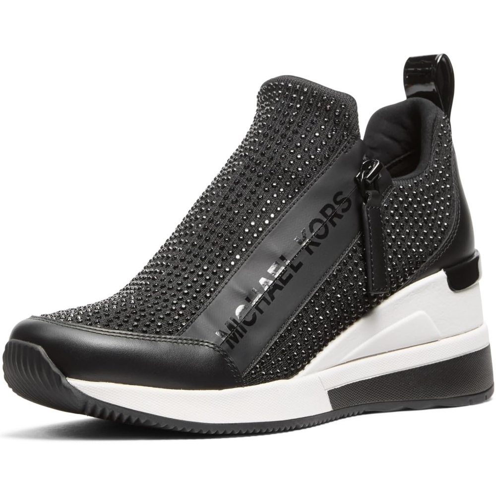 image:imageMichael Kors Womens Willis Wedge TrainerBlack 2
