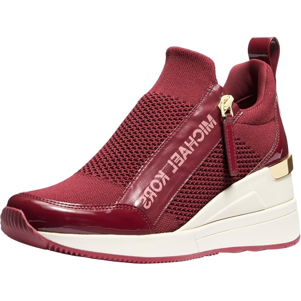 image:imageMichael Kors Womens Willis Wedge TrainerDeep Red