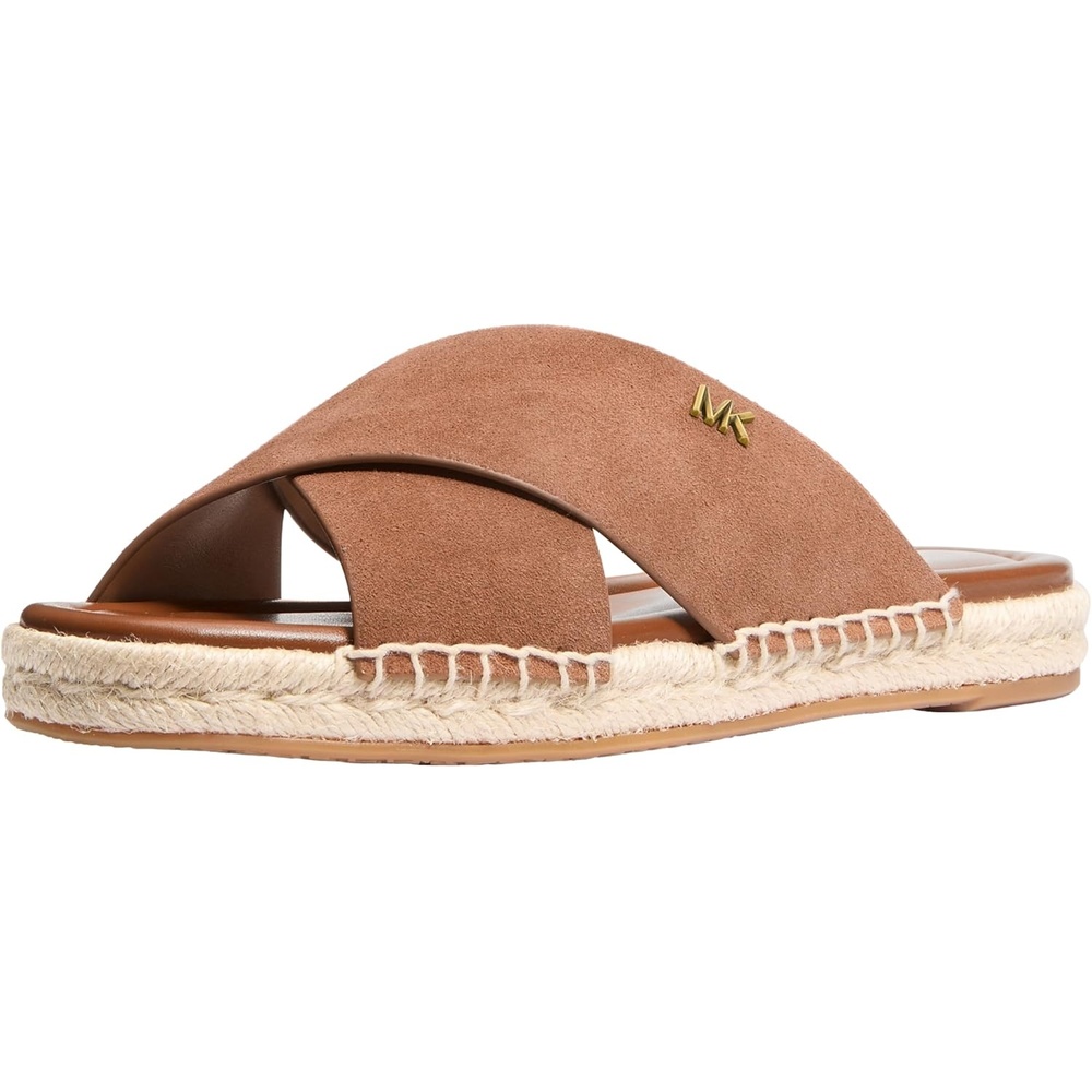 image:imageMichael Kors womens Michael Kors Womens Kenzie SandalSuede LeatherLuggage
