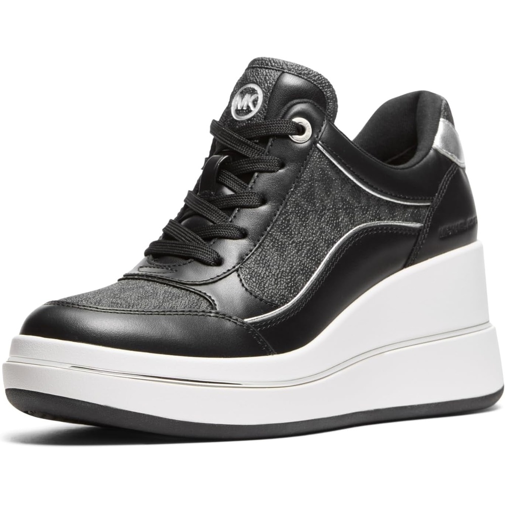 image:imageMichael Michael Kors Emmy Wedge TrainerBlackSignature