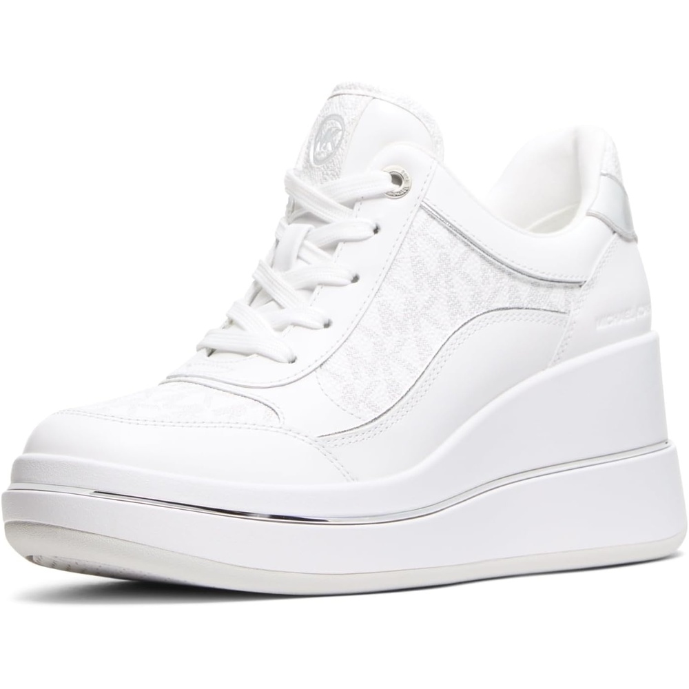 image:imageMichael Michael Kors Emmy Wedge TrainerBright White