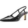 Black/Croc Embossed