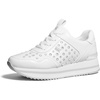 Mesh W/Crystals/Optic White