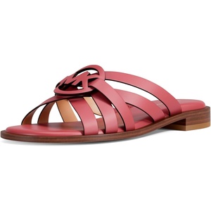 MICHAEL Michael Kors Erika Flat Sandals(Leather/Light Berry Sorbet)