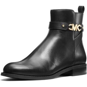 MICHAEL Michael Kors Farrah Flat Bootie(Black/Vachetta Leather)