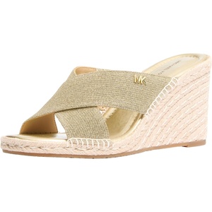 MICHAEL Michael Kors Kenzie Wedge(Glitter/Pale Gold)