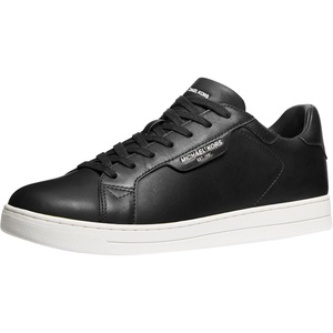 Michael Kors Men’s Keating Lace Up Sneakers(Leather/Black)