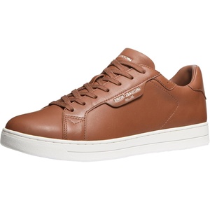 Michael Kors Men’s Keating Lace Up Sneakers(Leather/Luggage)
