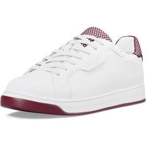 Michael Kors Men’s Keating Lace Up Sneakers(Leather/Mulberry)