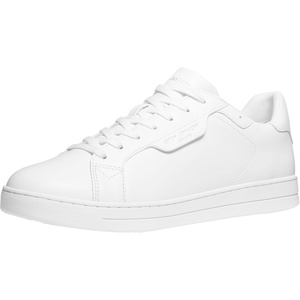 Michael Kors Men’s Keating Lace Up Sneakers(Leather/Optic White)